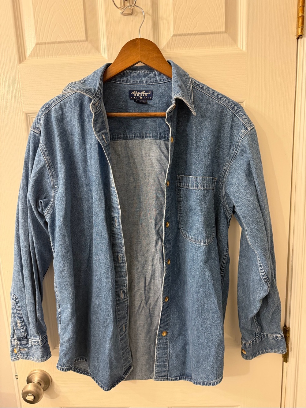Eddie Bauer Light Blue Denim Jean Jacket
